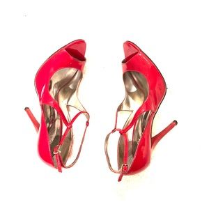 Guess by Marciano red peep toe heel